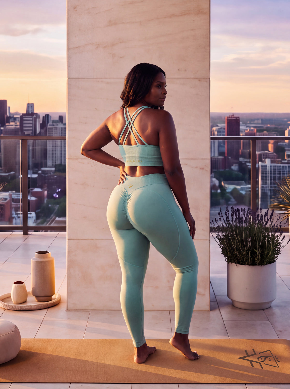 Sculpt Lift Bra - Aqua Mint