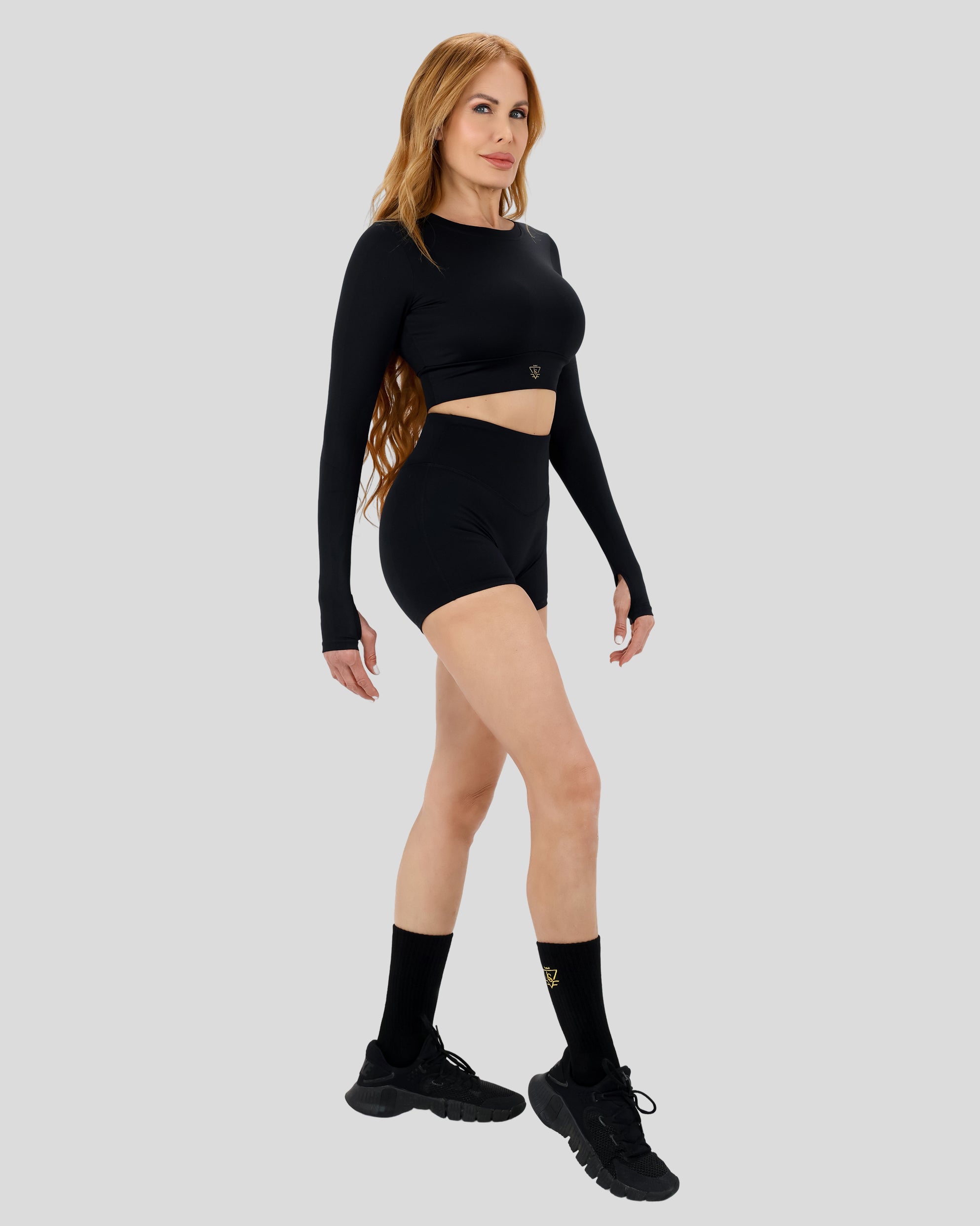 Permium Gym Socks - Off White /  Black