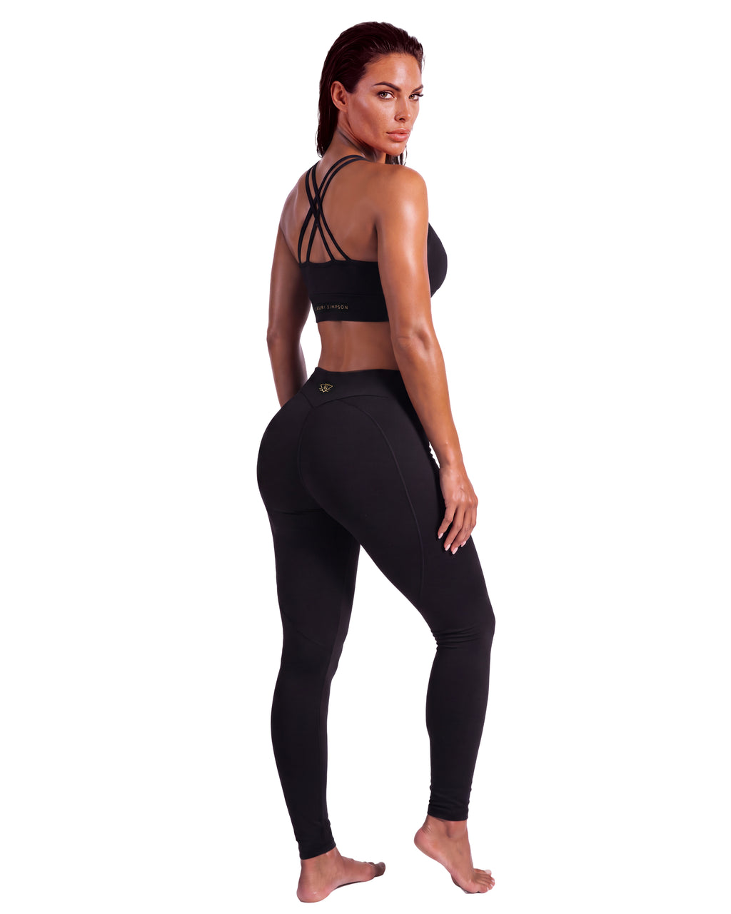V-Cut Leggings - Black