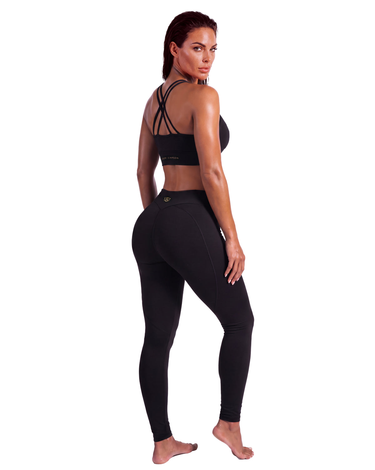 V-Cut Leggings - Black