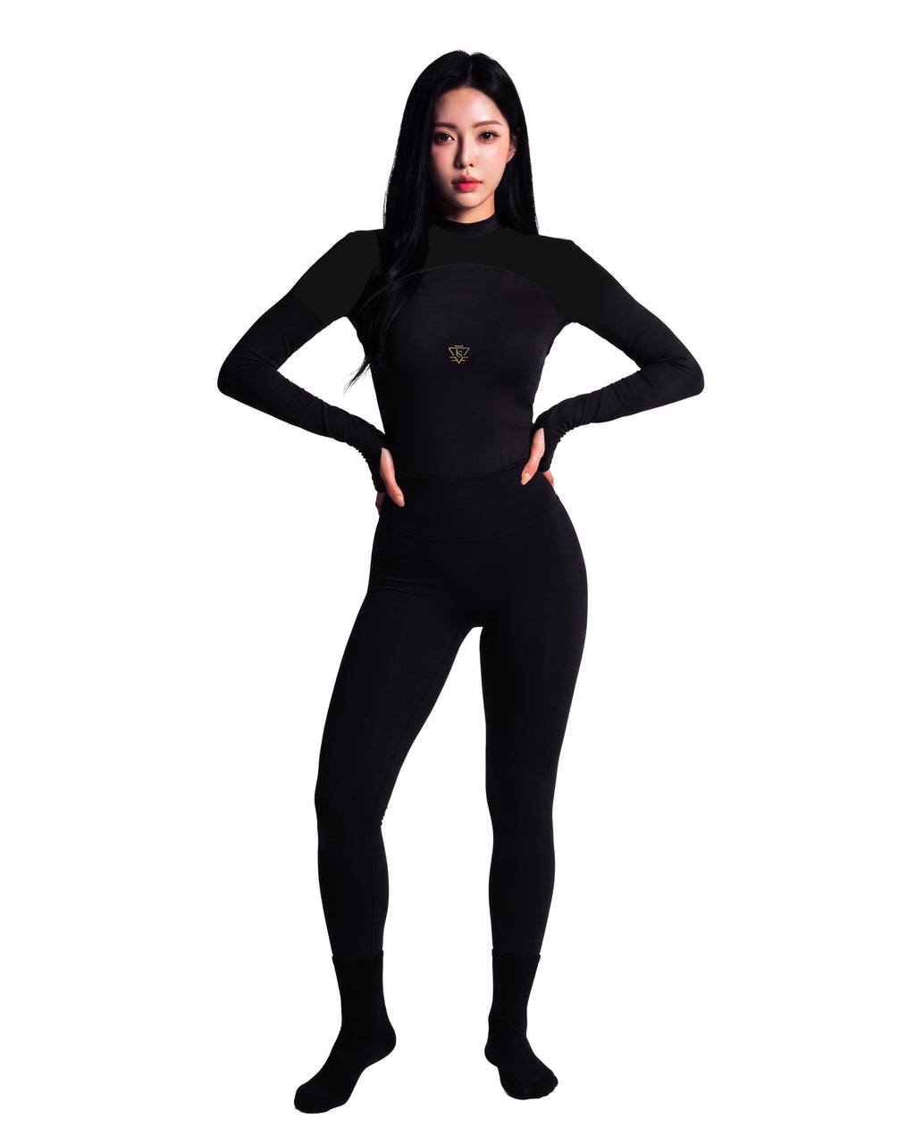 Short Sleeve Essence Bodysuit - Black