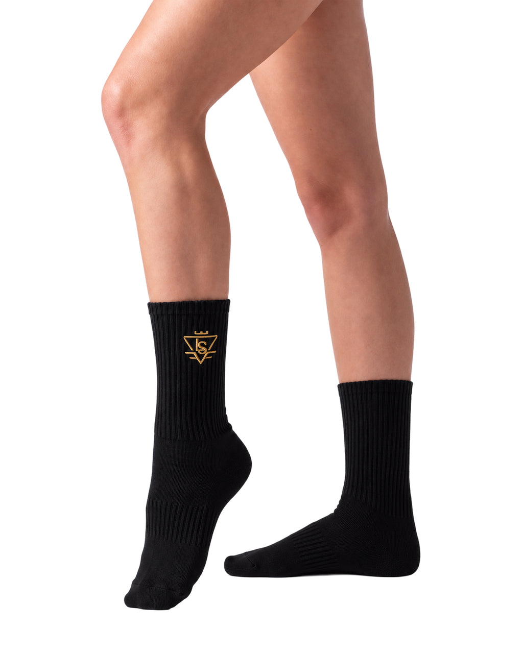 Premium Fitness Socks - Off White /  Black